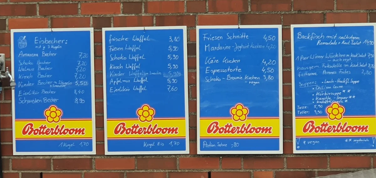 Speisekarte, Solar Café