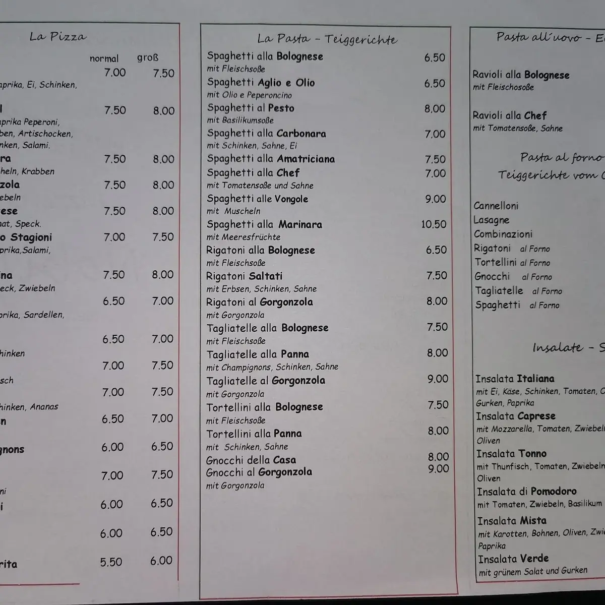 Speisekarte photo 3