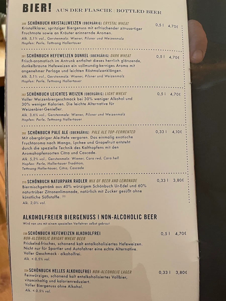 Speisekarte photo 2