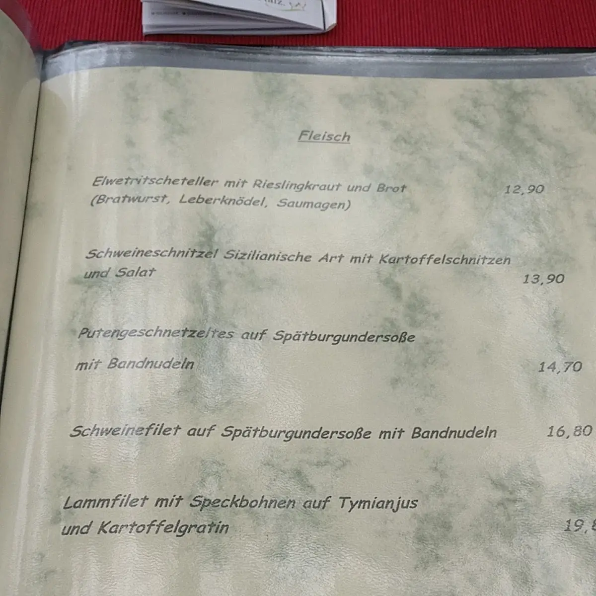 Speisekarte photo 2