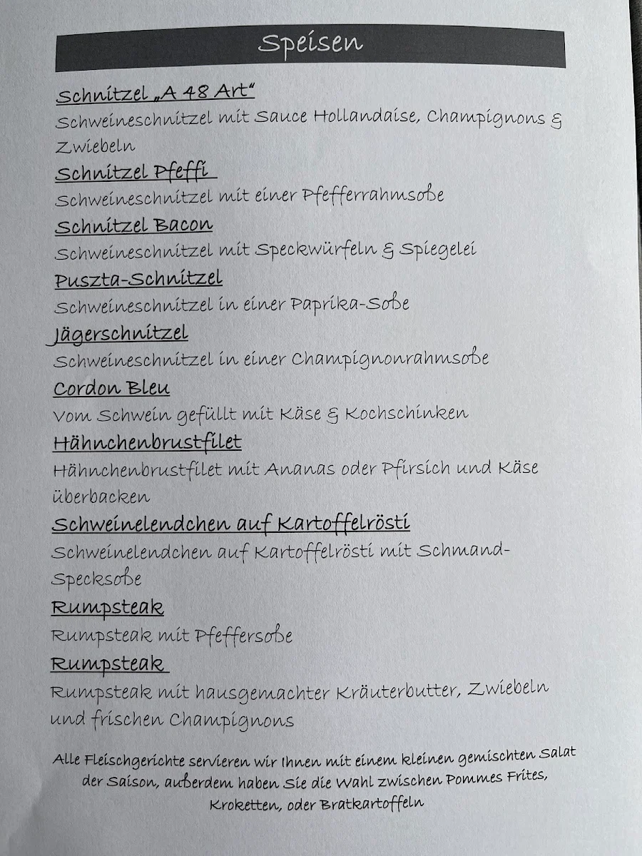 Speisekarte photo 1