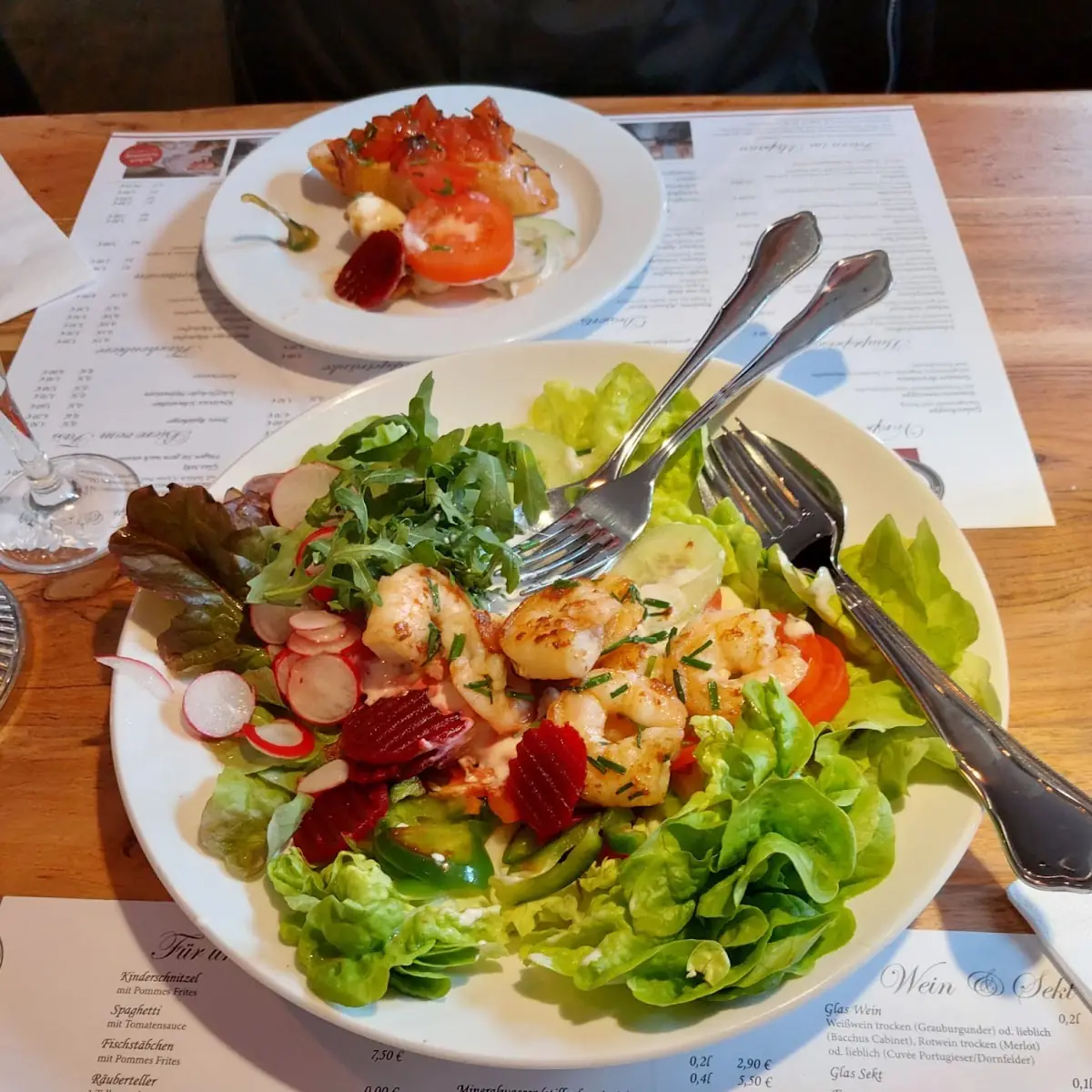 Speisekarte, Restaurant Utspann