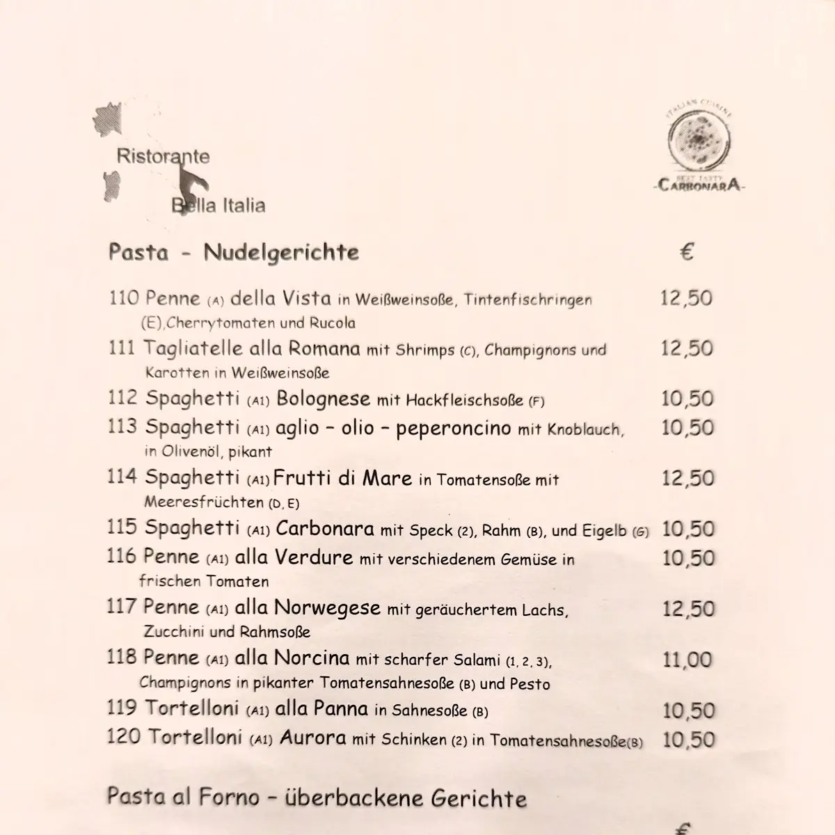 Speisekarte photo 1