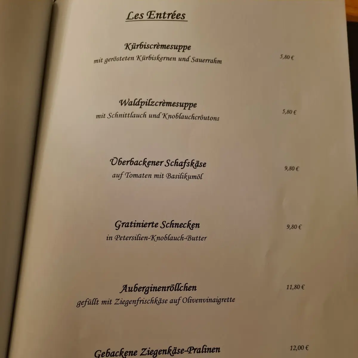 Speisekarte photo 3
