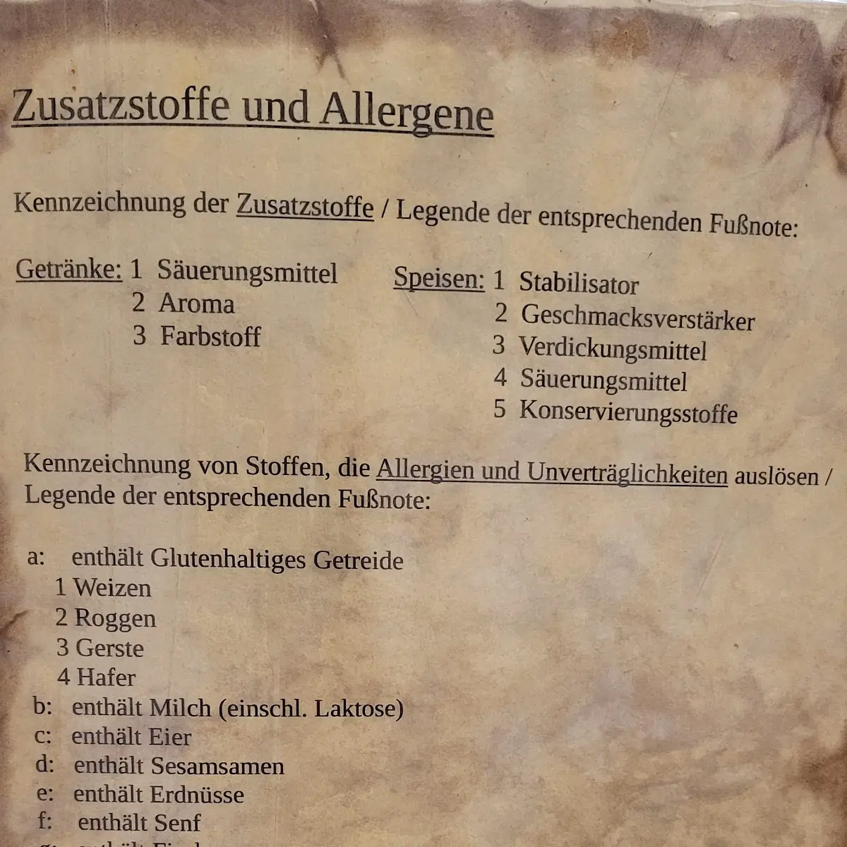 Speisekarte photo 3