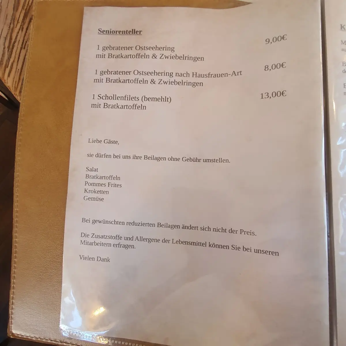 Speisekarte photo 6