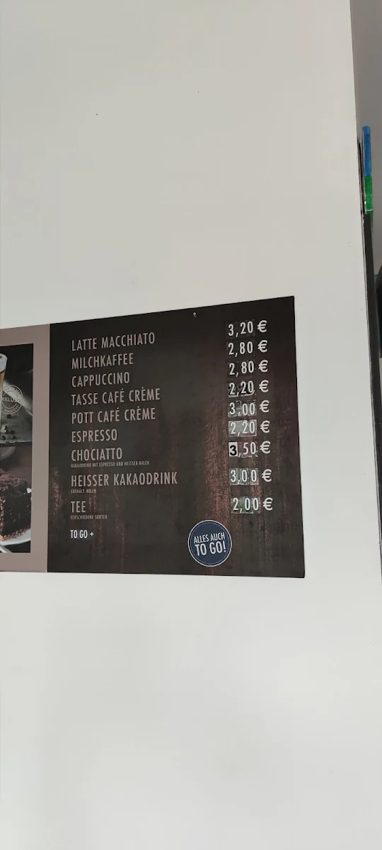 Speisekarte, Eiscafé Domino
