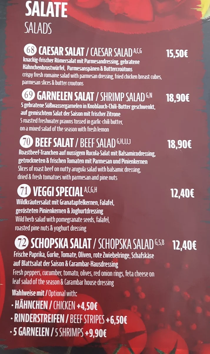 Speisekarte photo 2