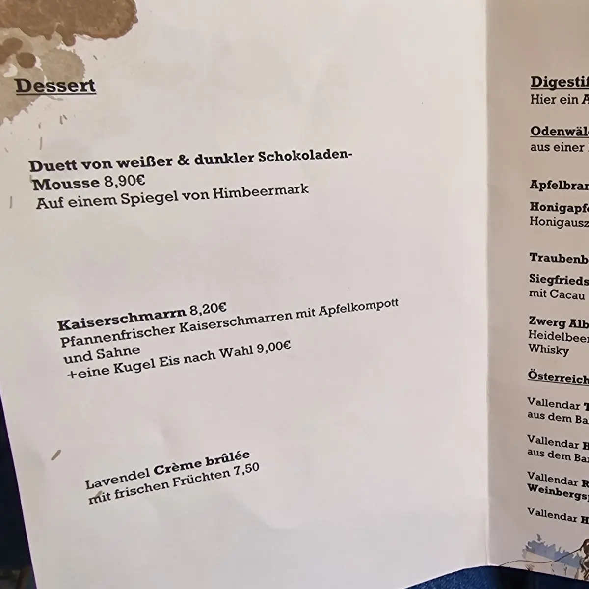 Speisekarte photo 6