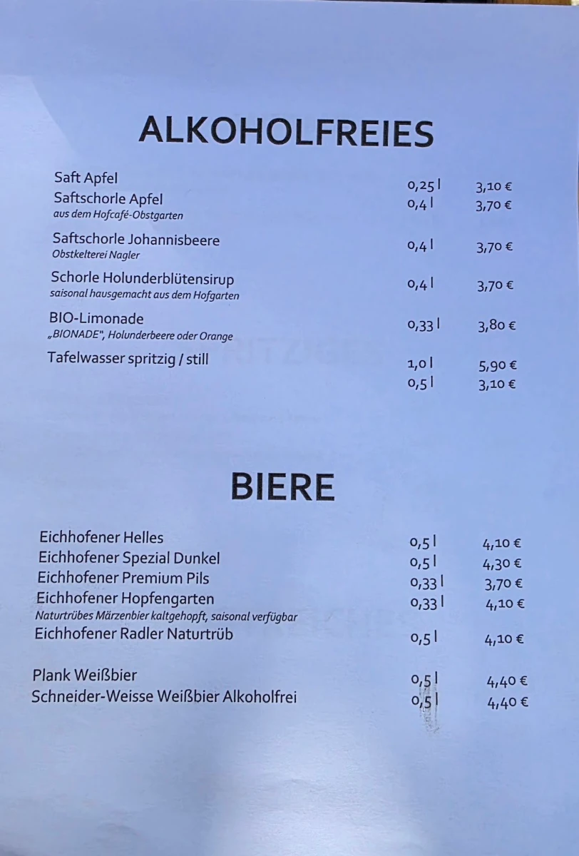 Speisekarte photo 1
