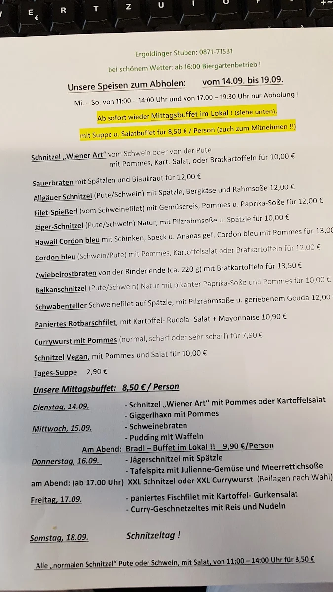 Speisekarte photo 2