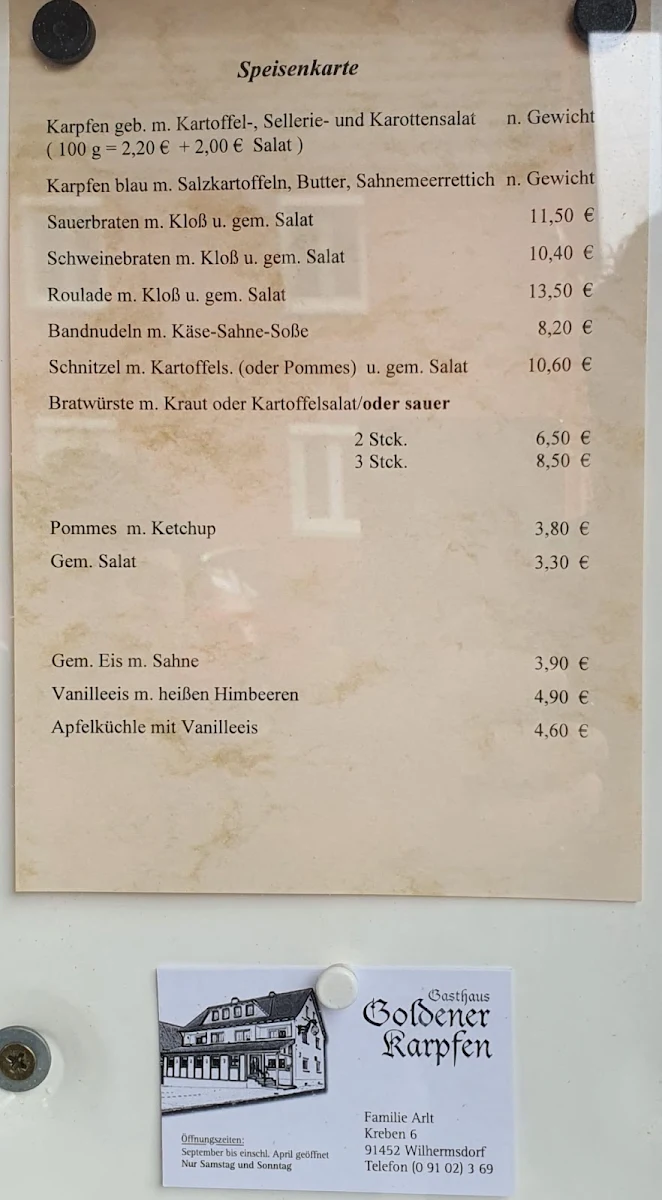 Speisekarte photo 1