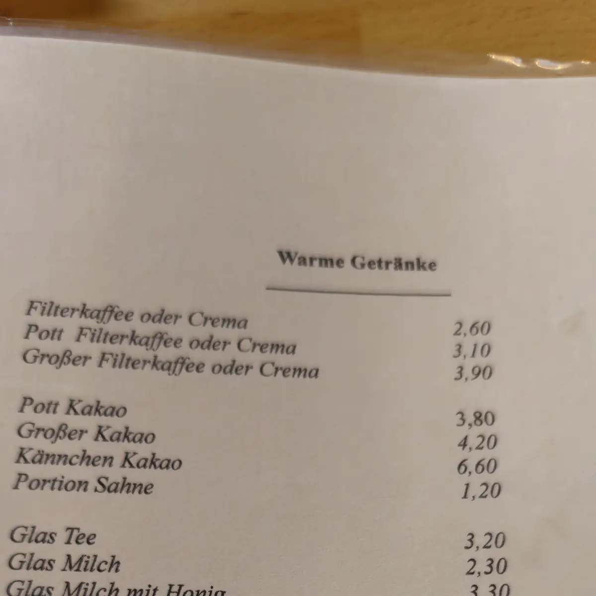 Speisekarte photo 2