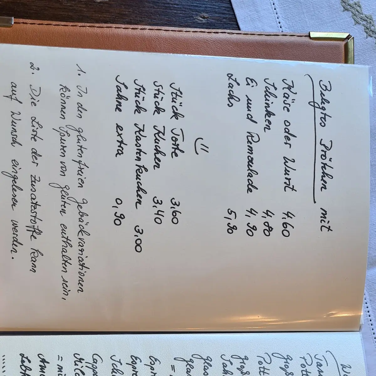 Speisekarte photo 3
