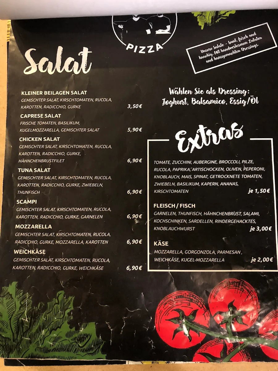 Speisekarte, Bergmann Pizza