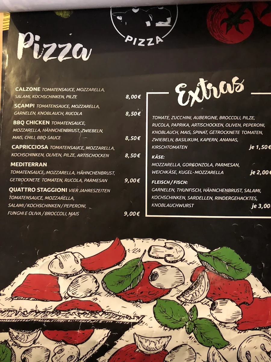 Speisekarte, Bergmann Pizza