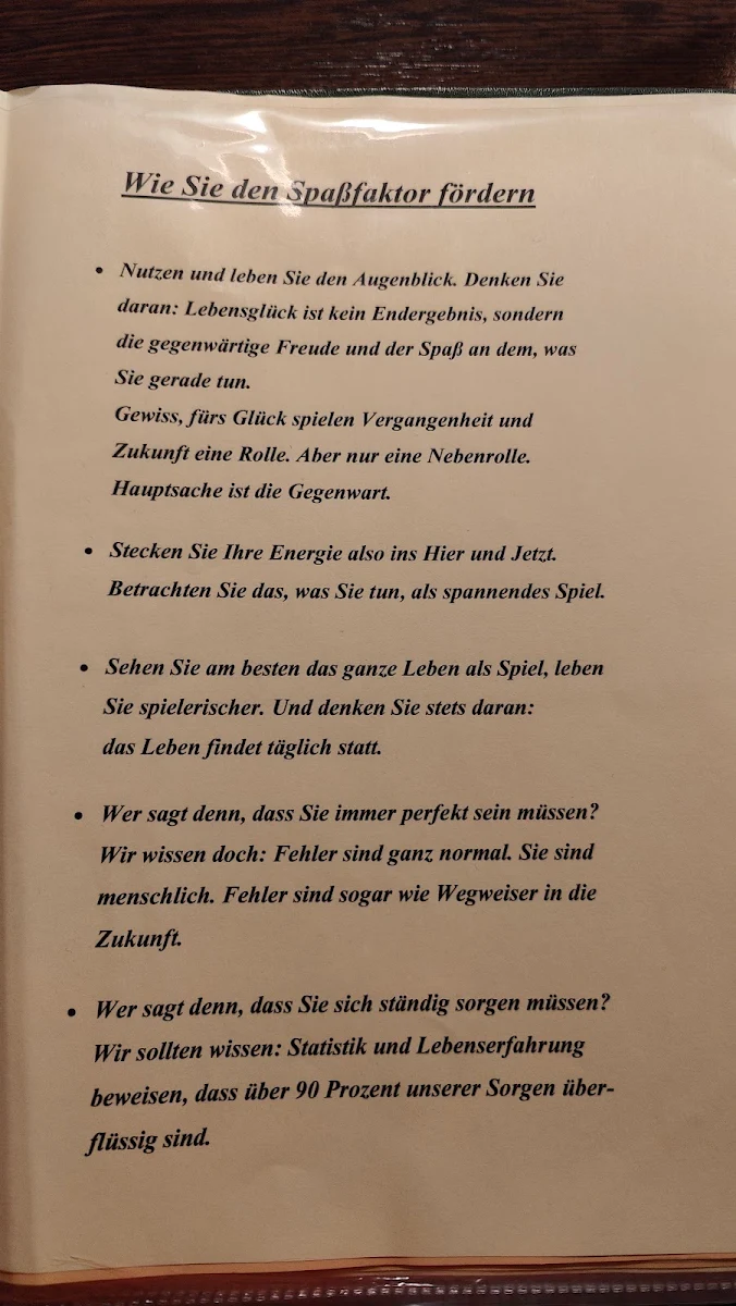 Speisekarte photo 2