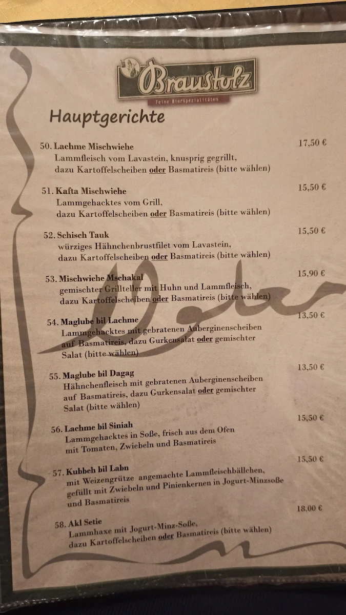 Speisekarte photo 2