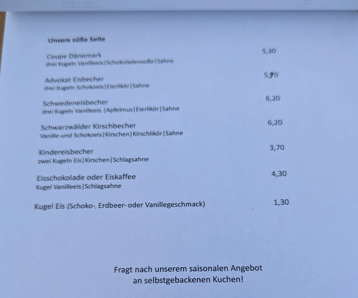 Speisekarte photo 5