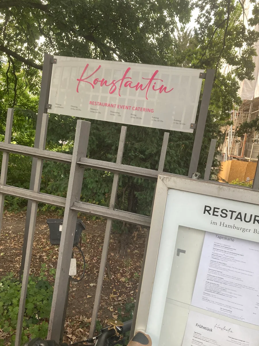 Speisekarte, Restaurant Konstantin