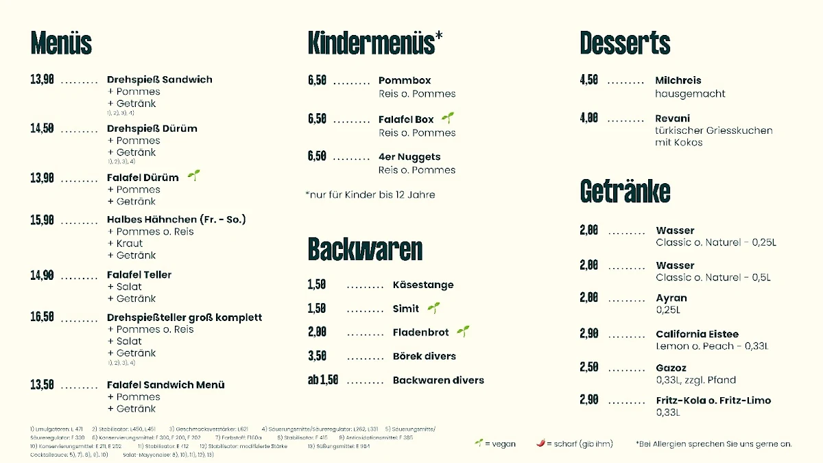 Speisekarte photo 1