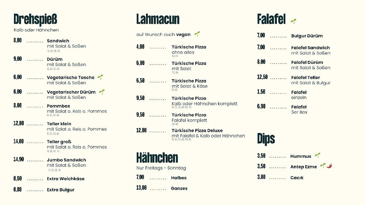 Speisekarte photo 2