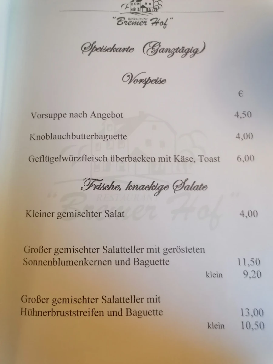 Speisekarte photo 2