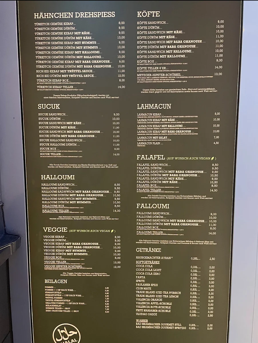 Speisekarte photo 2