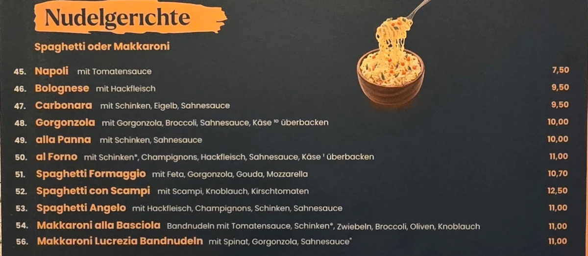 Speisekarte photo 4