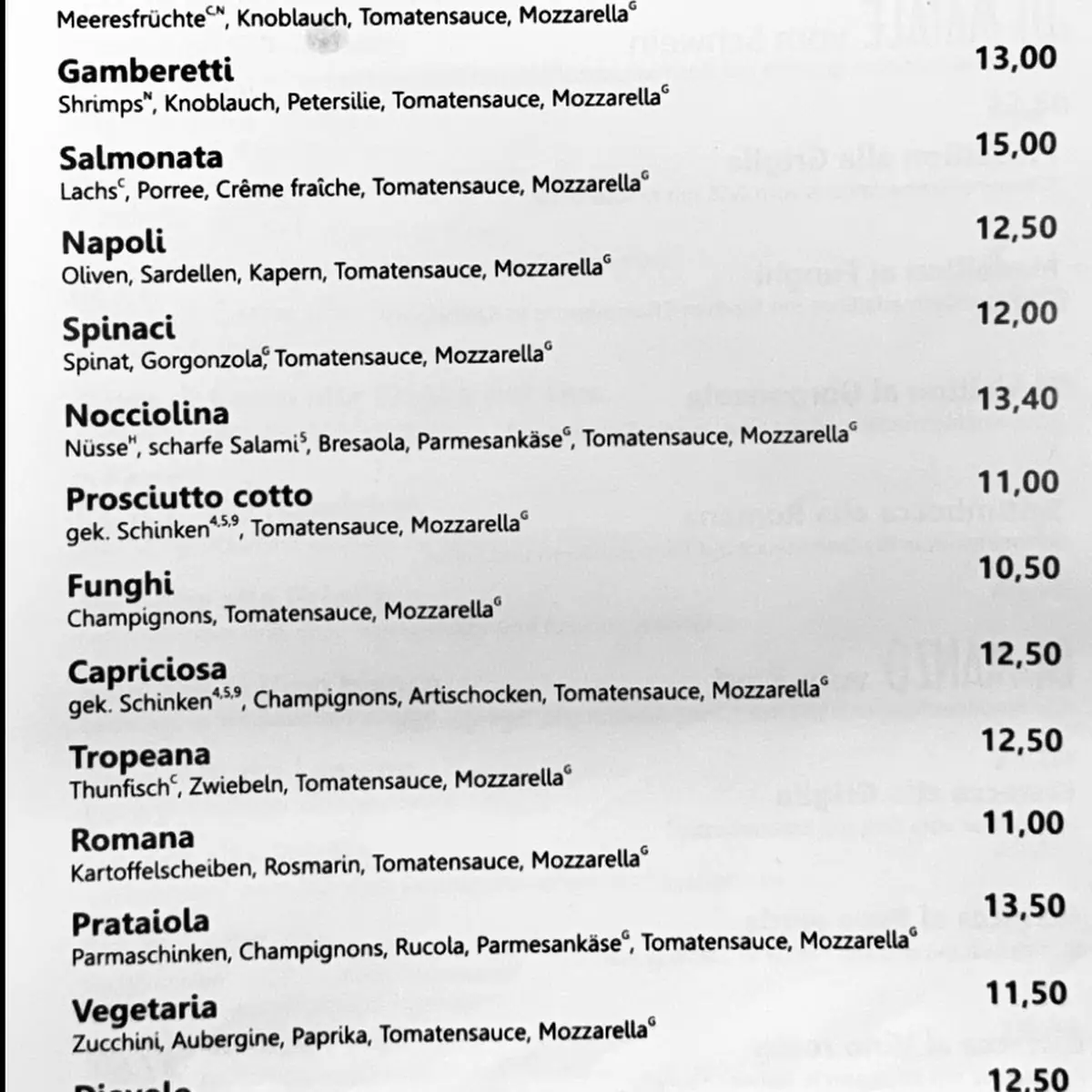 Speisekarte photo 2