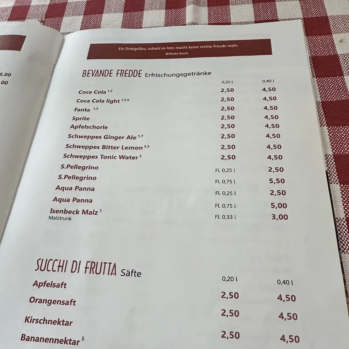 Speisekarte photo 5