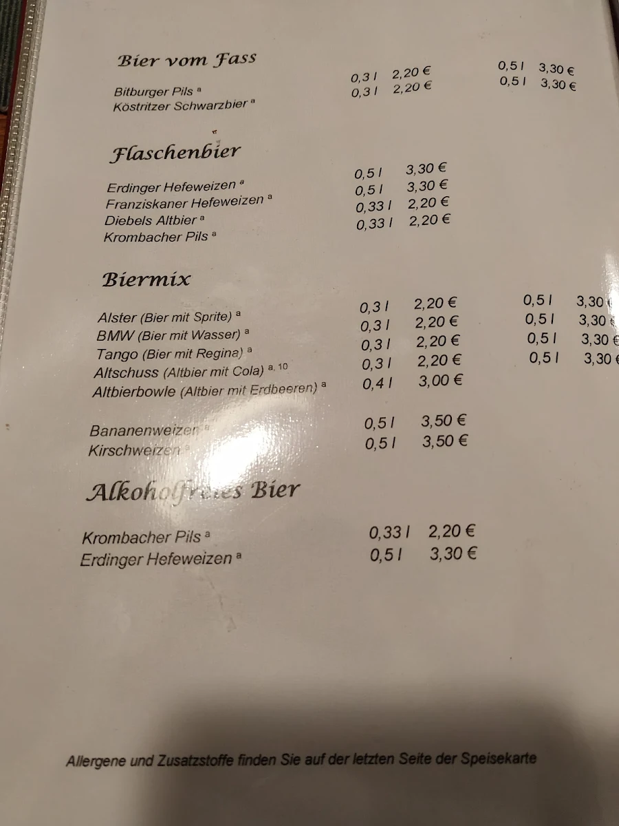 Speisekarte photo 1