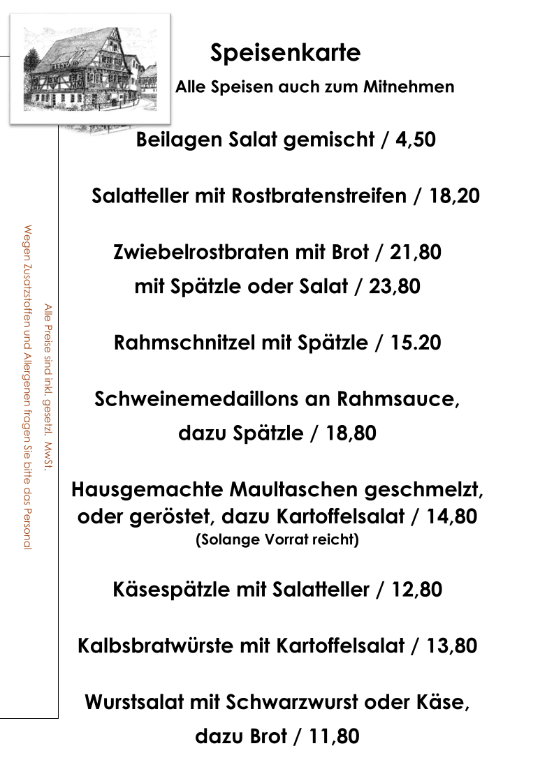 Speisekarte photo 2