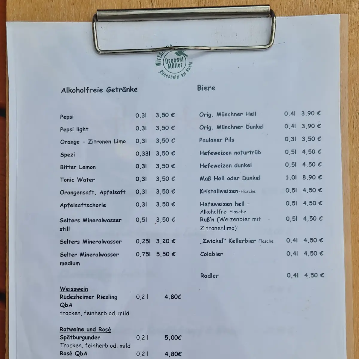 Speisekarte photo 4