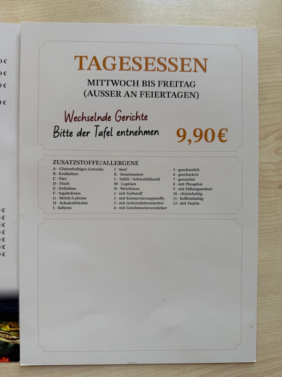 Speisekarte photo 4