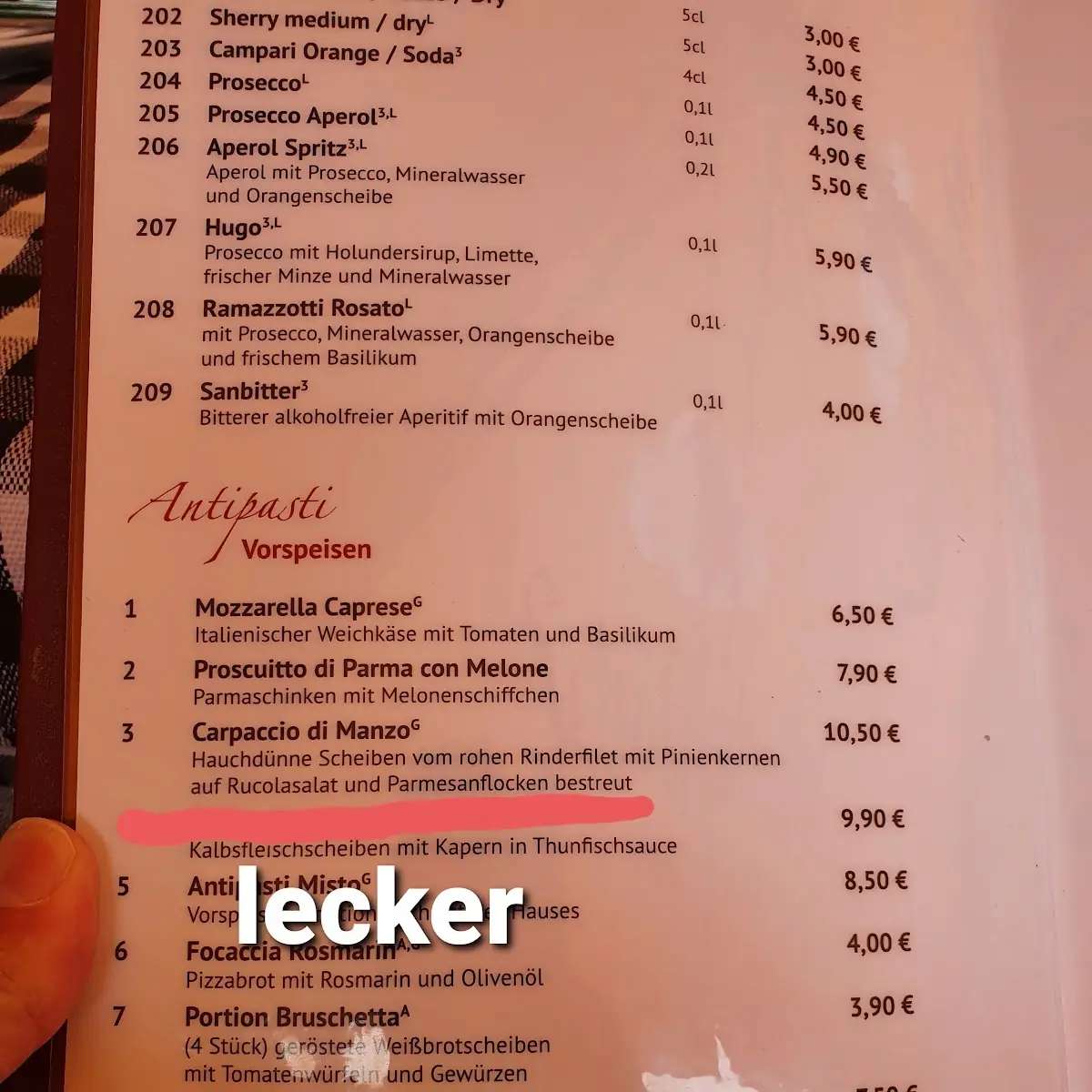 Speisekarte photo 3