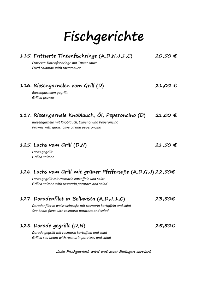 Speisekarte photo 1