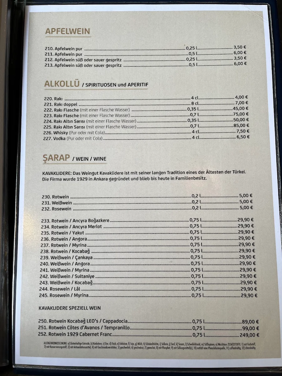 Speisekarte photo 3