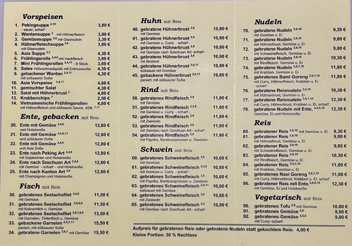 Speisekarte photo 3