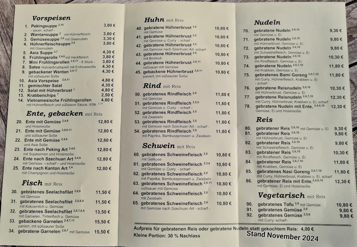 Speisekarte photo 4