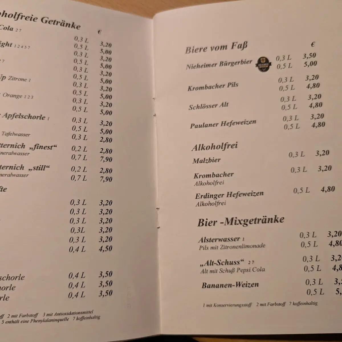 Speisekarte photo 1