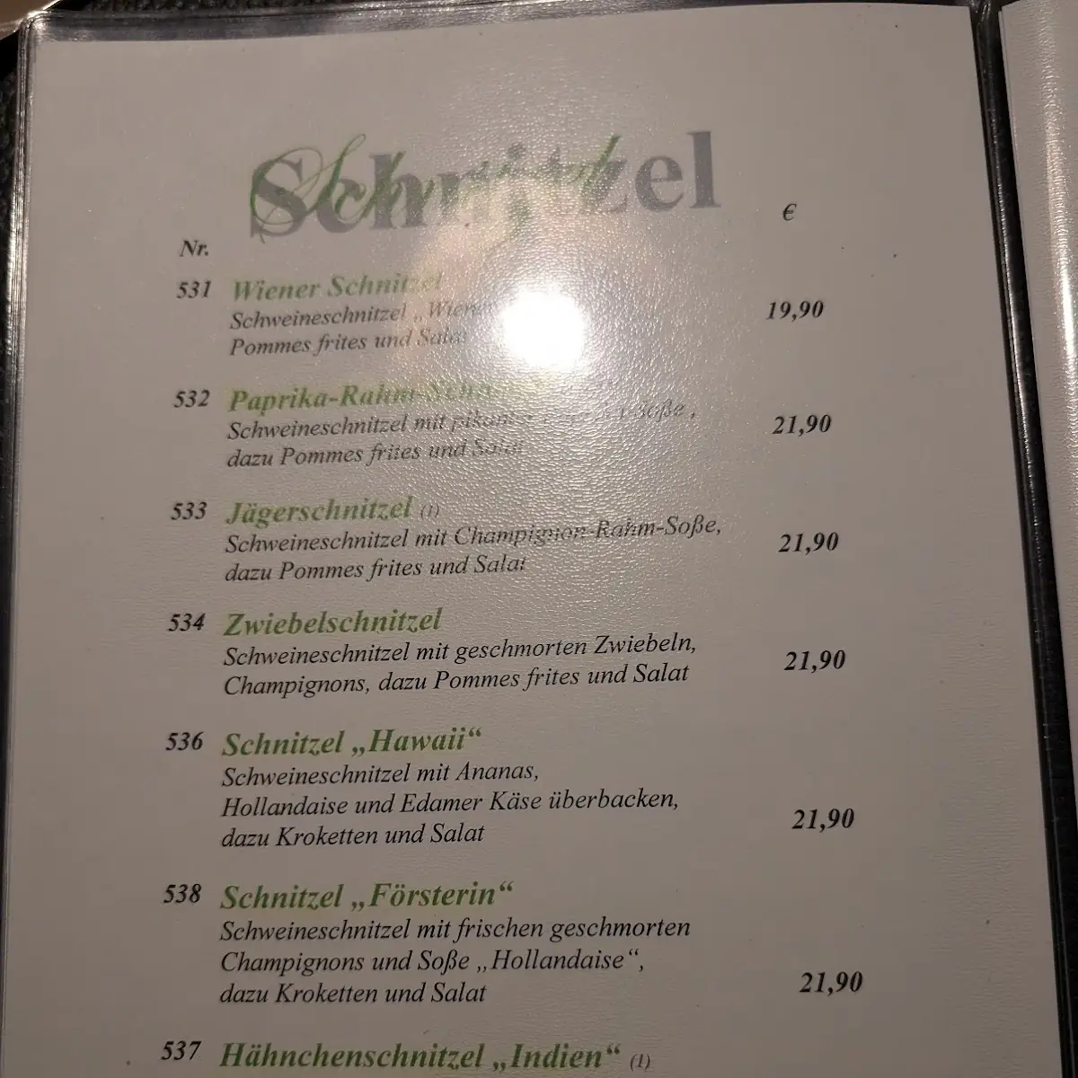 Speisekarte photo 2