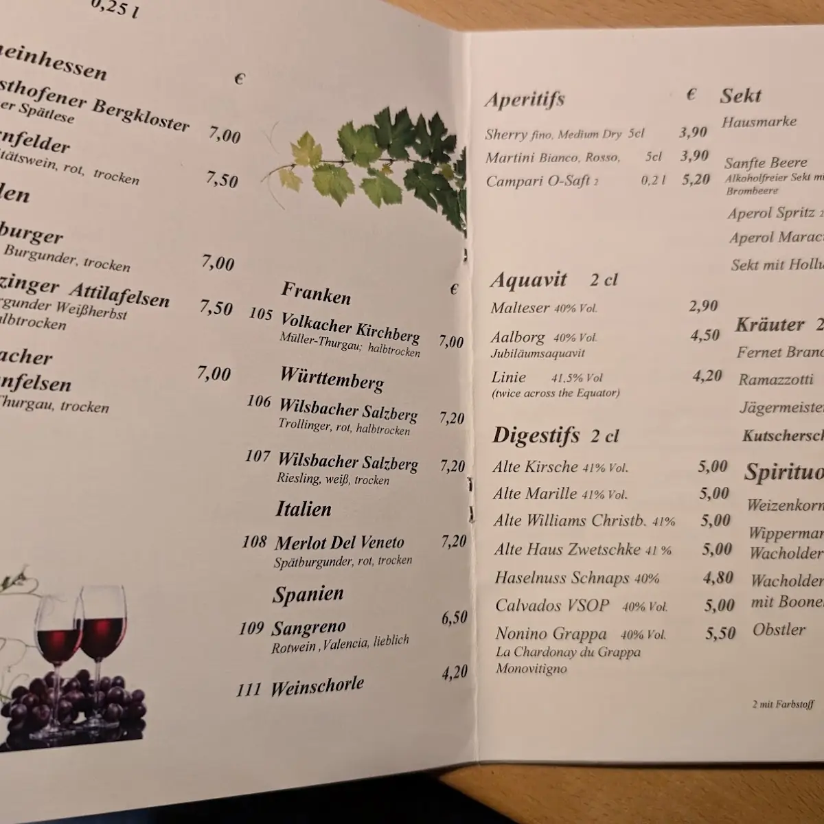 Speisekarte photo 3