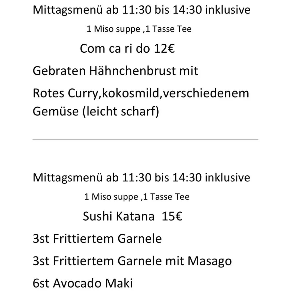 Speisekarte photo 6