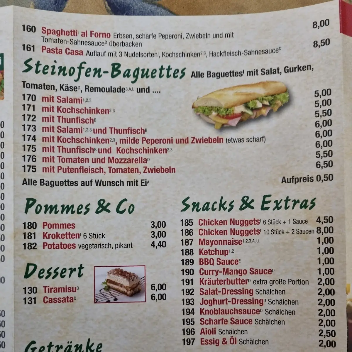 Speisekarte photo 2