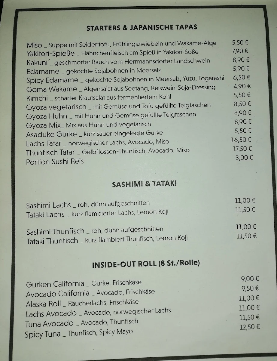 Speisekarte photo 1