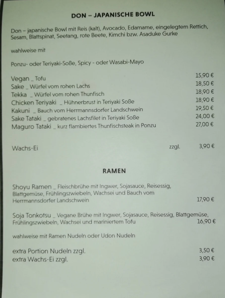 Speisekarte photo 2