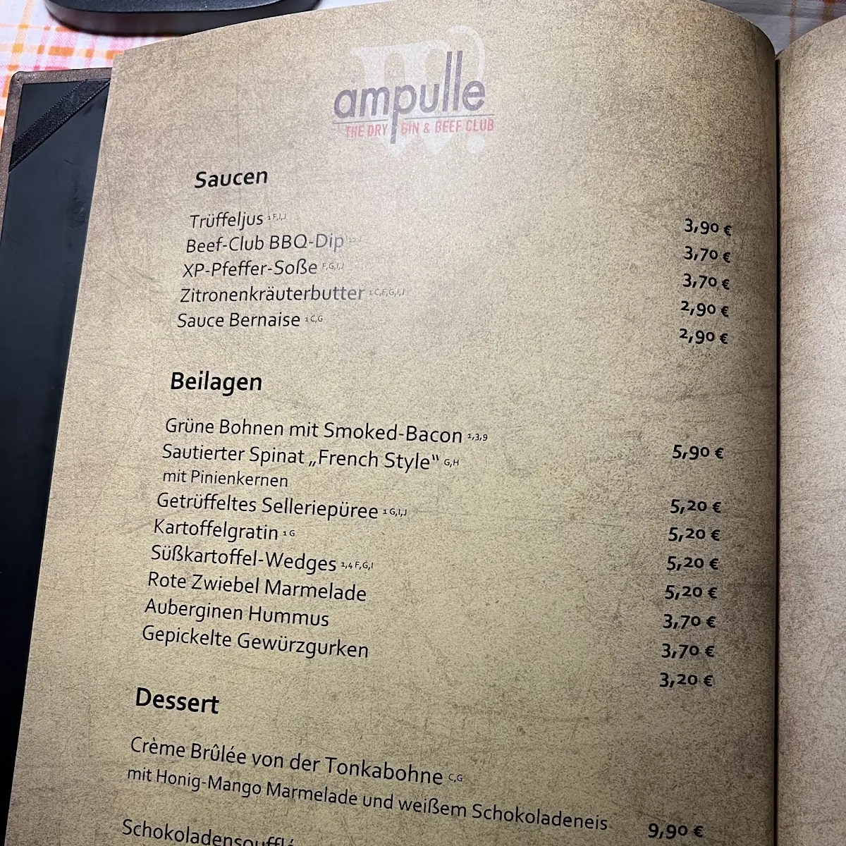 Speisekarte photo 2