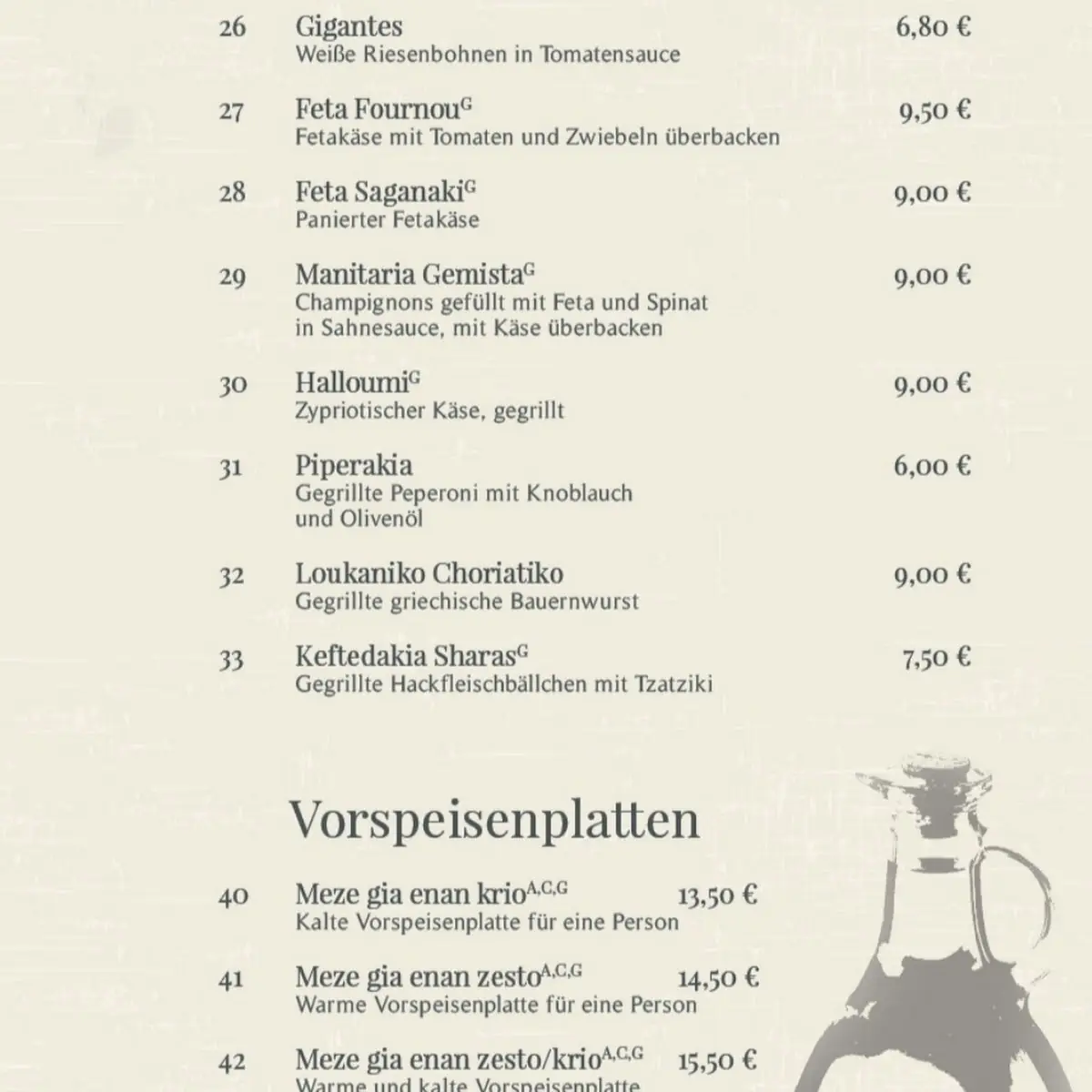 Speisekarte photo 1