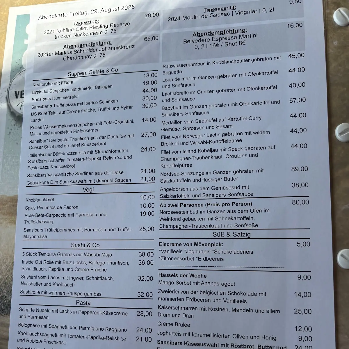 Speisekarte photo 8